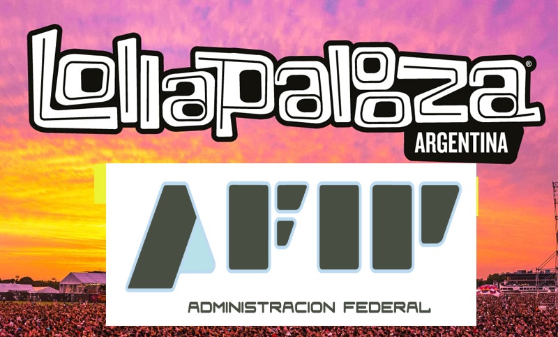 El festival musical «Lollapalooza» en la mira de la AFIP