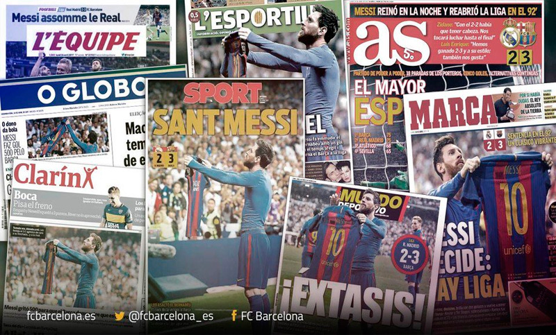 La prensa española, rendida a los pies de Lio Messi