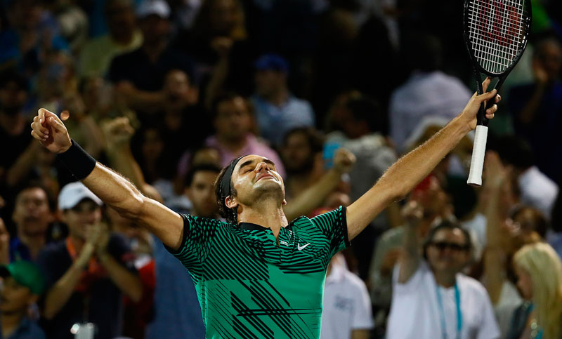 Un Federer inspirado borró a Nadal y se consagró en Miami