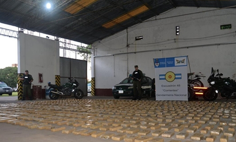 Secuestraron más de una tonelada de marihuana en la zona de Itatí