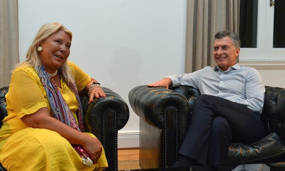 Fuerte respaldo de Macri a Carrió en medio de su enfrentamiento con Lorenzetti