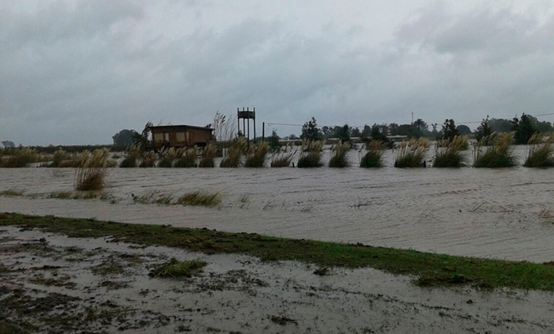 El avance de las aguas de la laguna complicó la situación en Melincué