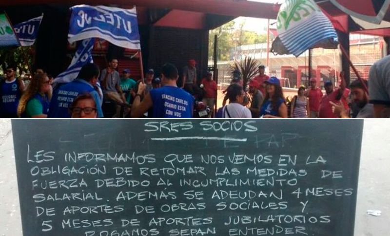 Los 300 empleados de Newell’s, de paro por falta de pago