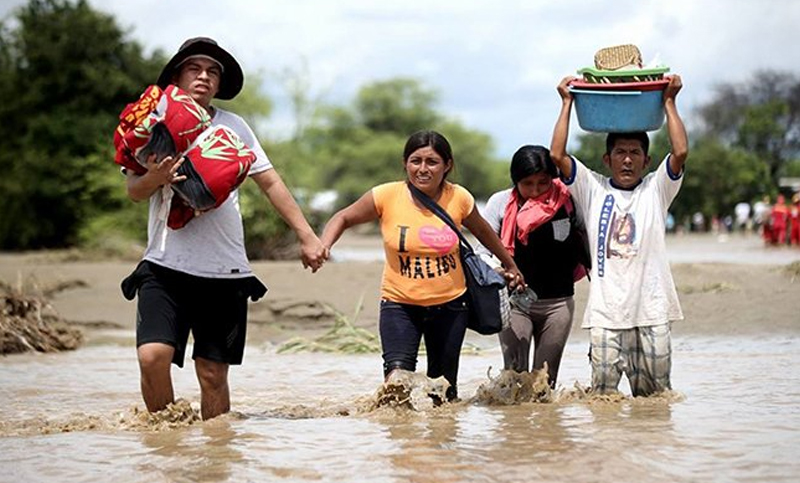 Perú: suben a 107 los fallecidos y a más de un millón los afectados por las lluvias