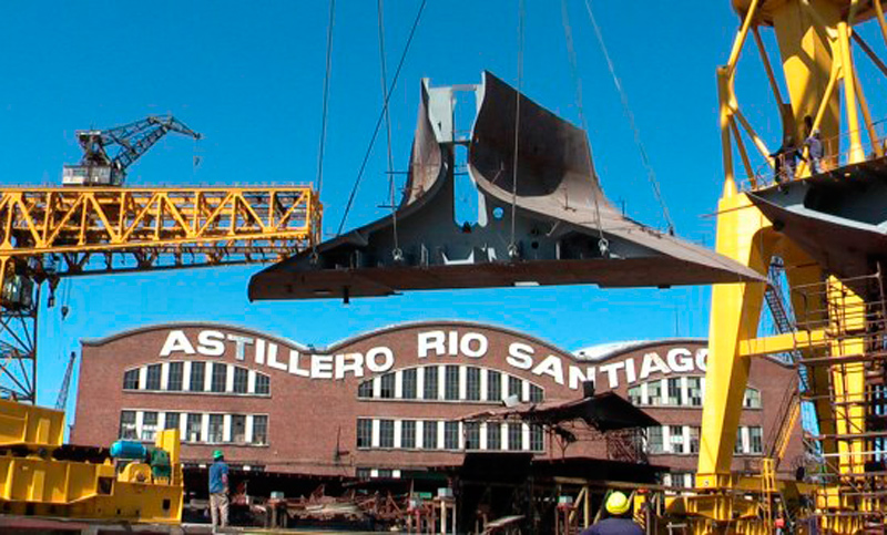 Trabajadores del Astillero Río Santiago movilizan para reclamar aumento salarial
