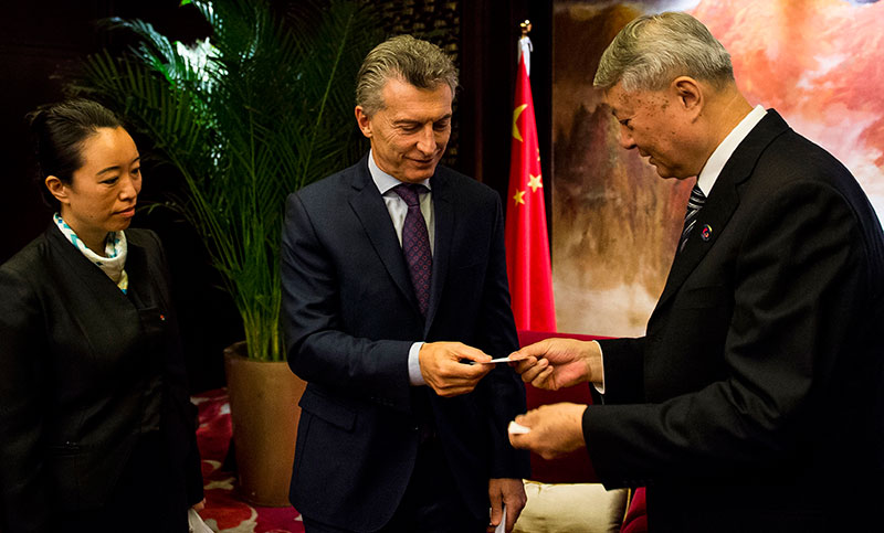 Macri en China: con el fin de «equilibrar la balanza comercial» entre los dos países