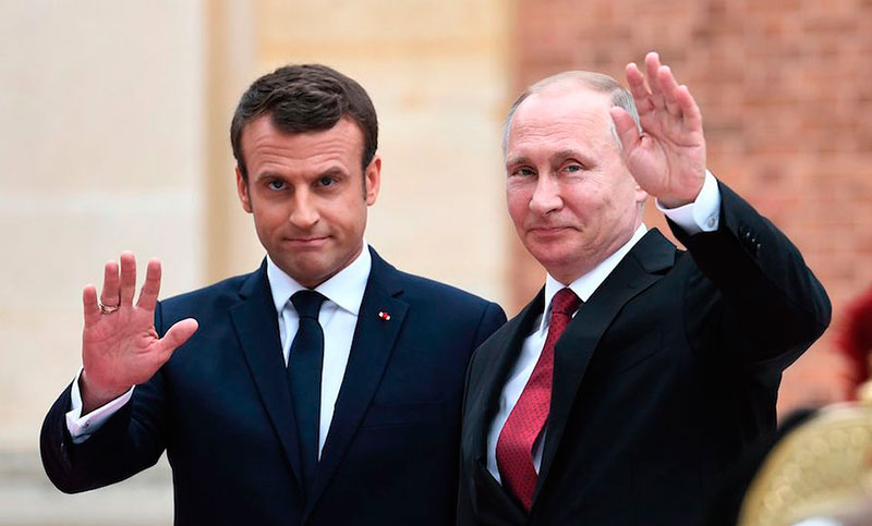 Macron recibió a Putin buscando limar asperezas en la complicada relación bilateral