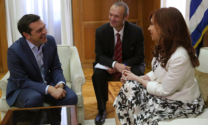 Cristina Kirchner sigue en Grecia: se reunió con el primer ministro Tsipras