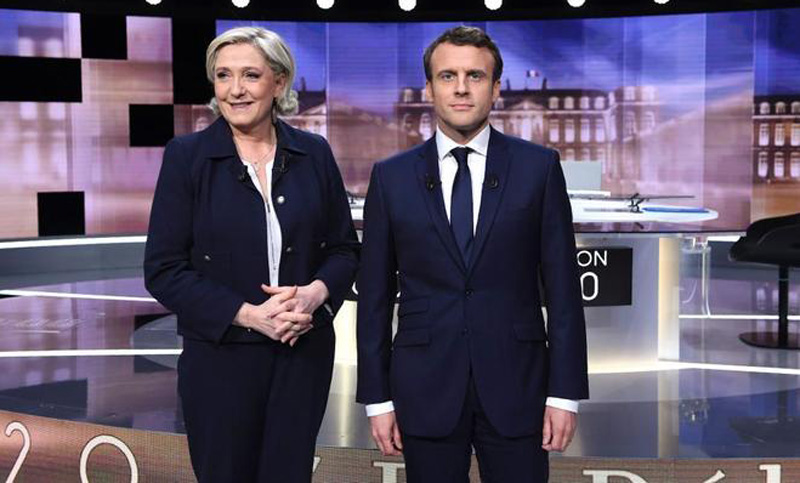 A tres días del balotaje en Francia: durísimo debate entre Macron y Le Pen