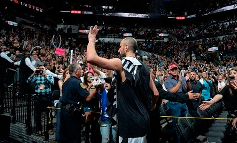 Manu volvió a brillar, pese a la eliminación de San Antonio