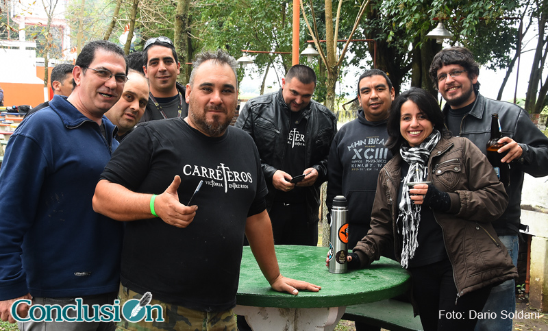 Encuentro nacional de moteros en el camping de Empleados de Comercio