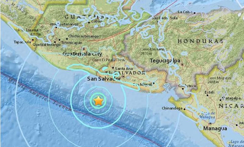 El Salvador: un sismo de 6,2 grados sacudió a gran parte de la población