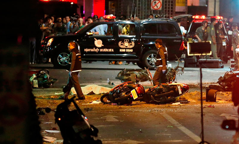 Casi 60 heridos por un doble atentado en el sur de Tailandia