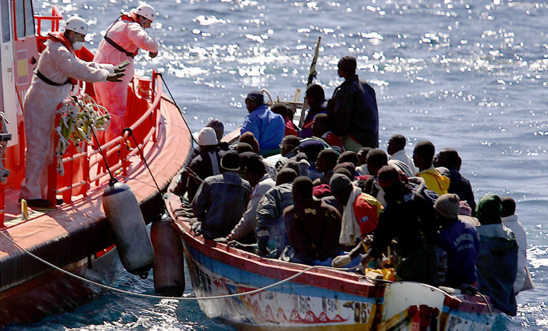Unos cinco mil inmigrantes fueron rescatados del Mediterráneo el día de ayer