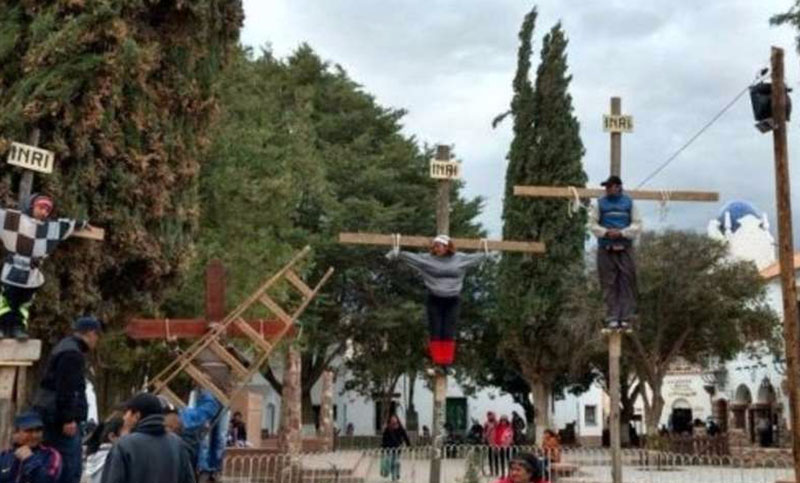 Crucificaron a un nene de 9 años en Jujuy