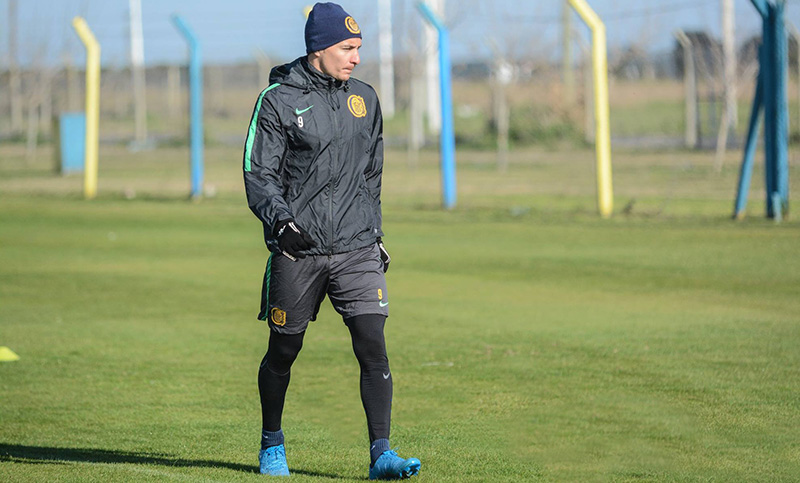 Marco Ruben no entrenó este lunes y es duda para jugar ante Banfield