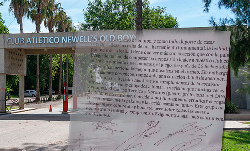 Newell’s no entrenó y los jugadores trataron de «mentirosos» a los dirigentes