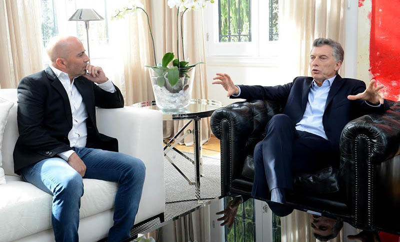 Macri y Sampaoli almorzaron juntos en Olivos