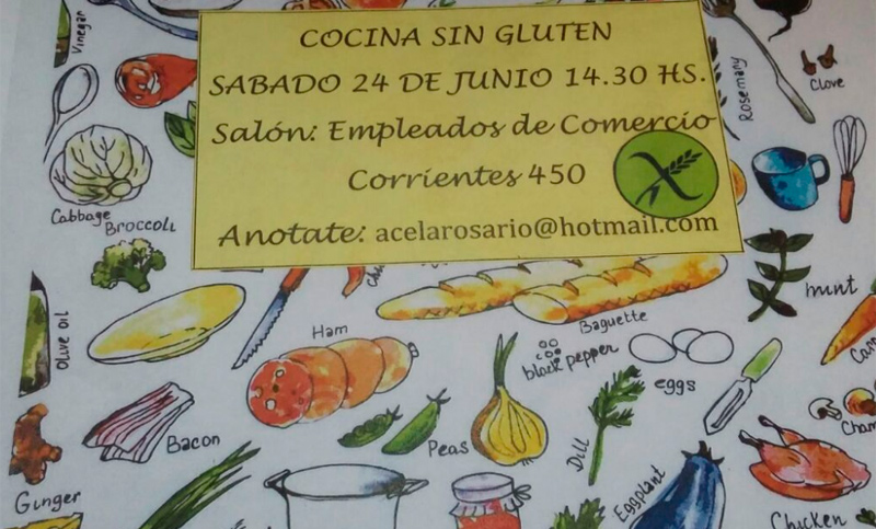 Empleados de Comercio será sede de una jornada de cocina sin gluten