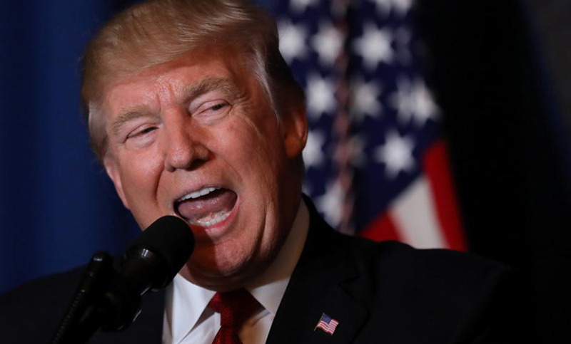 Trump cumple seis meses en el poder con la lengua afilada