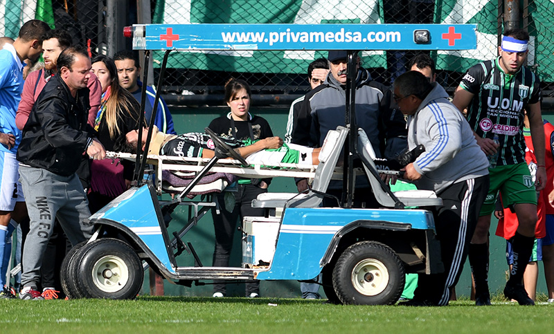 Jugador de San Miguel tuvo una grave lesión en un partido del ascenso