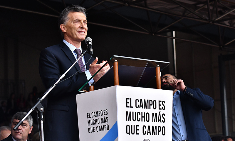 Macri: «Le hemos sacado el pie de encima al campo y el campo respondió”