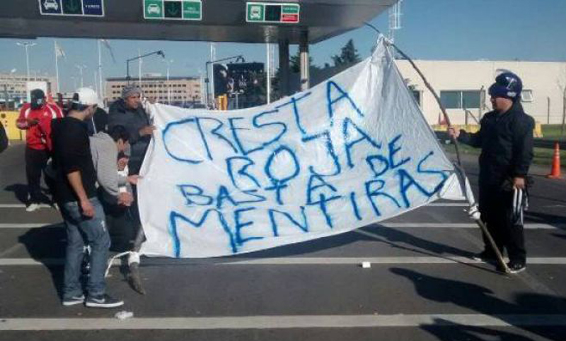 Cresta Roja despidió a 50 empleados y los trabajadores iniciaron un paro