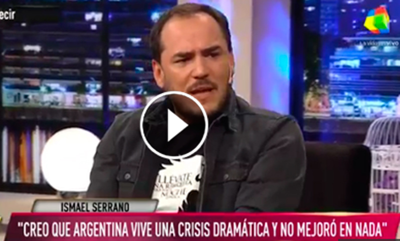 Ismael Serrano: “Que alguien me diga en qué le mejoró la vida Macri”
