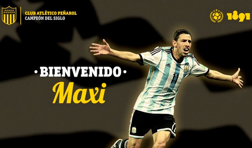 Maxi Rodríguez fue anunciado como nuevo jugador de Peñarol
