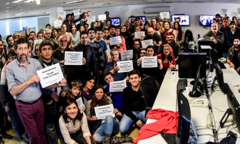 Trabajadores de Télam realizan paro por despidos arbitrarios
