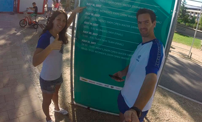 Julia Arino compitió en el Mundial de Natación en Budapest