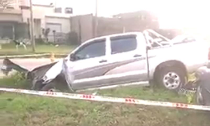 Persecución, choque y detenido tras el robo de una camioneta