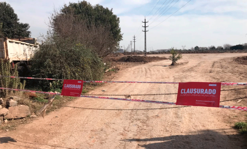Clausuran predio en zona sudoeste por excavaciones ilegales