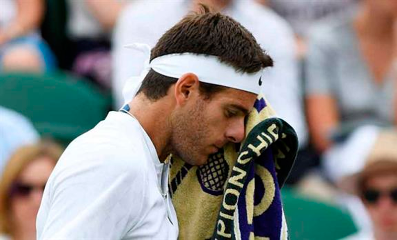 Del Potro perdió ante Gulbis y Wimbledon se quedó sin argentinos
