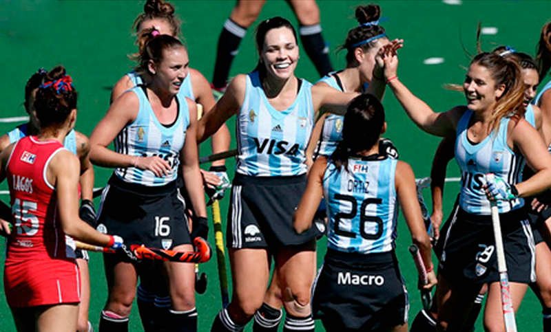 Las Leonas vencieron a Chile en el debut de Liga Mundial