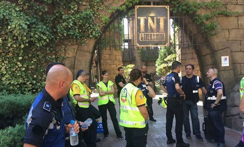 Al menos 30 heridos en un parque de diversiones de Madrid