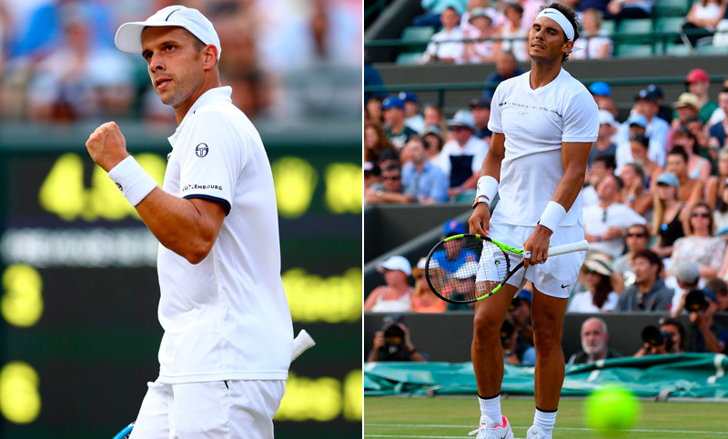 ¡Batacazo en Wimbledon! Gilles Müller borró a Rafa Nadal