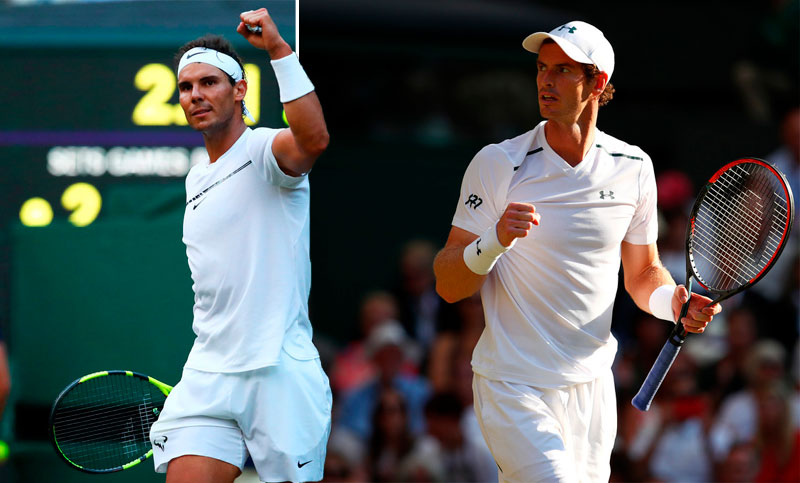 Wimbledon: Rafa Nadal y Andy Murray ya están en octavos de final