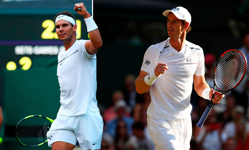 Wimbledon: Rafa Nadal y Andy Murray ya están en octavos de final
