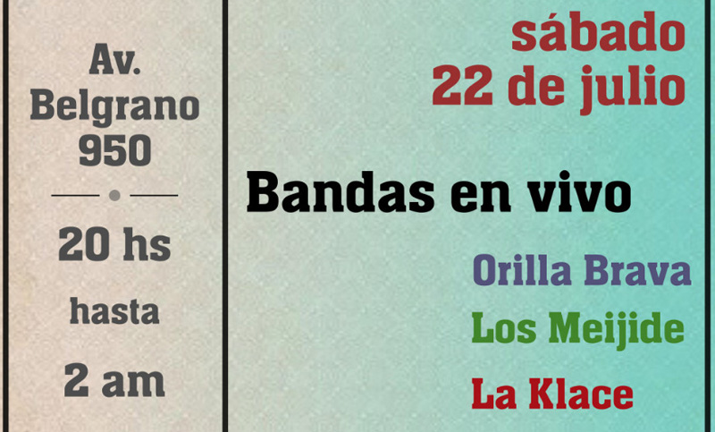 Festival de música con fines solidarios en el Galpón de la Juventud