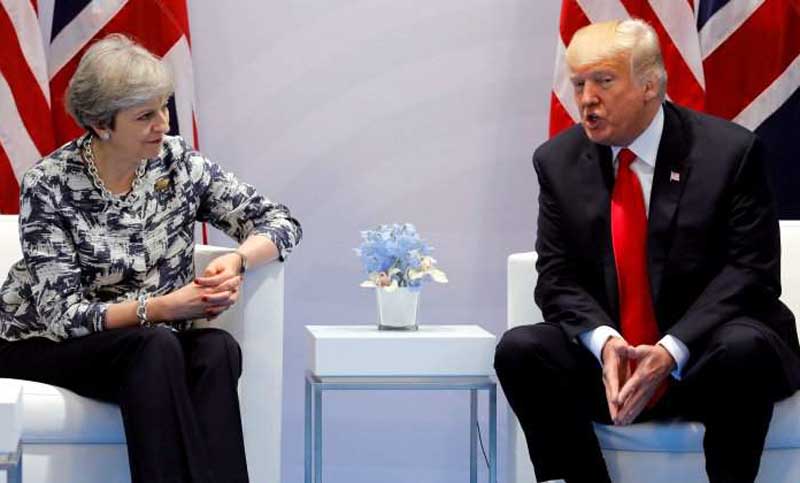 Trump confía en alcanzar un acuerdo comercial «poderoso» con Reino Unido