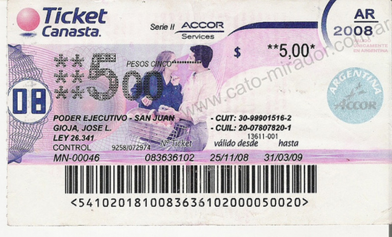 Más de 200 empresas volvieron a entregar tickets canasta en Argentina