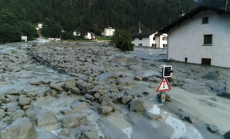 Alud en los Alpes suizos: al menos ocho desaparecidos