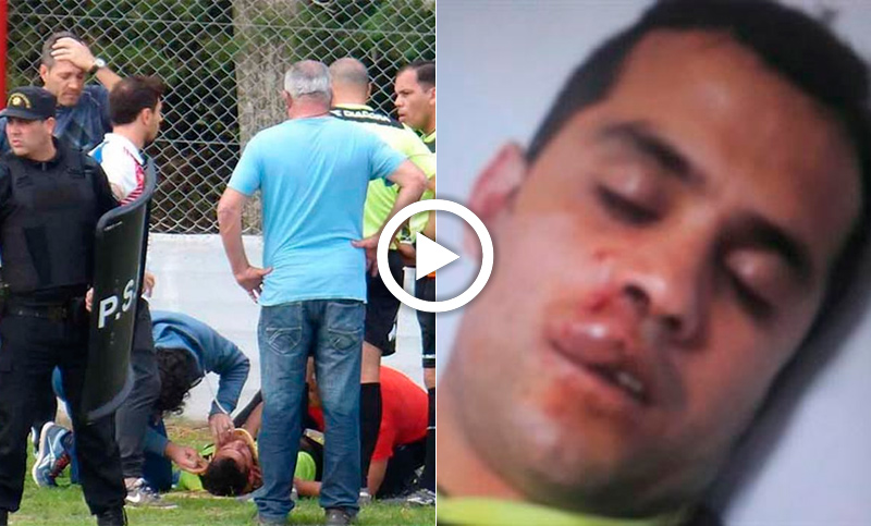 Más violencia: salvaje agresión a un árbitro de la liga cañadense