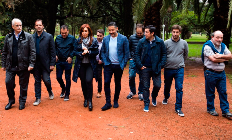 Cristina Kirchner se reunió con intendentes de la Primera Sección electoral bonaerense
