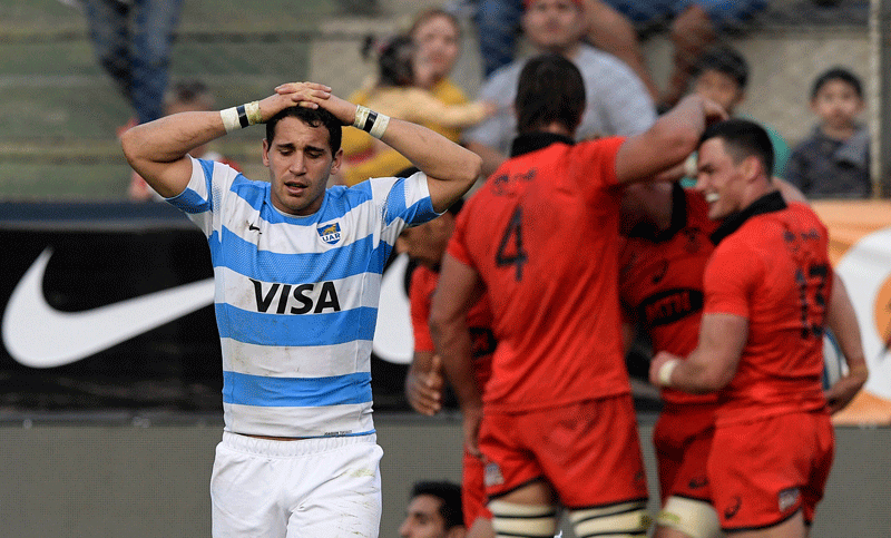 Los Pumas no pudieron ante Sudáfrica y cayeron por 41 a 23