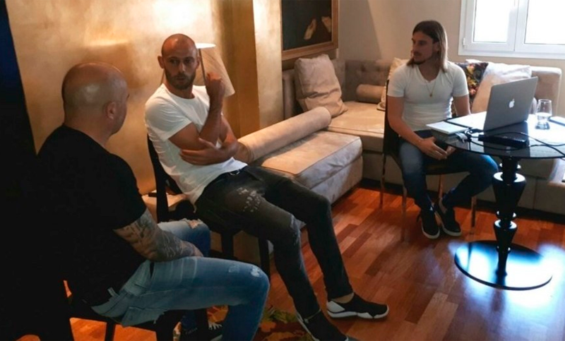 Sampaoli tuvo una extensa reunión con Mascherano