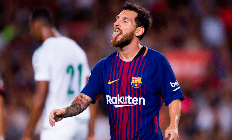 Messi anotó en la goleada de Barcelona sobre Chapecoense