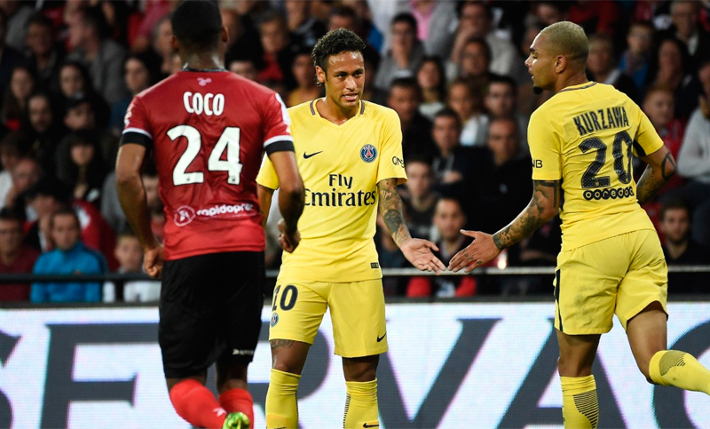Neymar brilló en su debut en PSG: anotó un gol y dio una asistencia