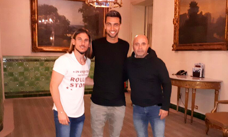 Sampaoli se reunió con Pastore durante su gira europea
